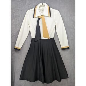Vintage Academia Preppy Dress Schoolgirl Uniform Cosplay Size Small